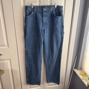 Dickies‎ Cargo Carpenter Blue Men's Jeans Size 36 X 34 Gorpcore Grunge Utility